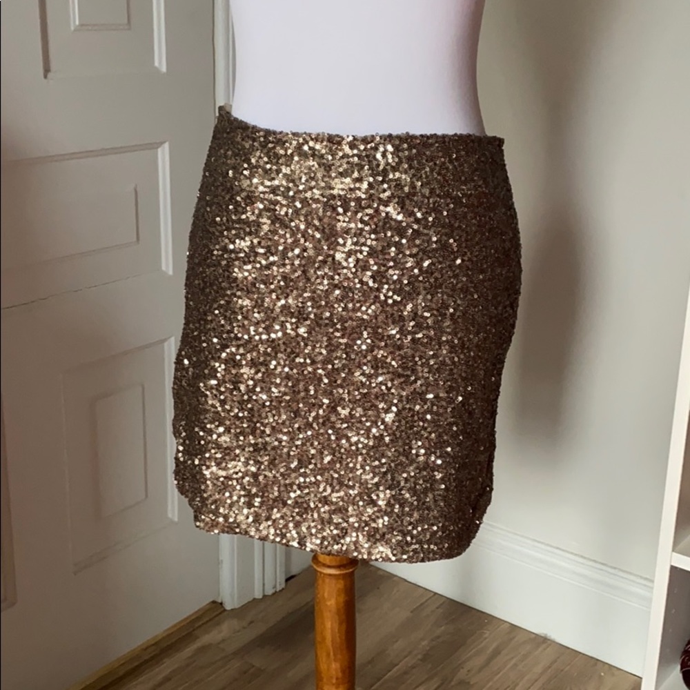 Sequin Mini Skirt
